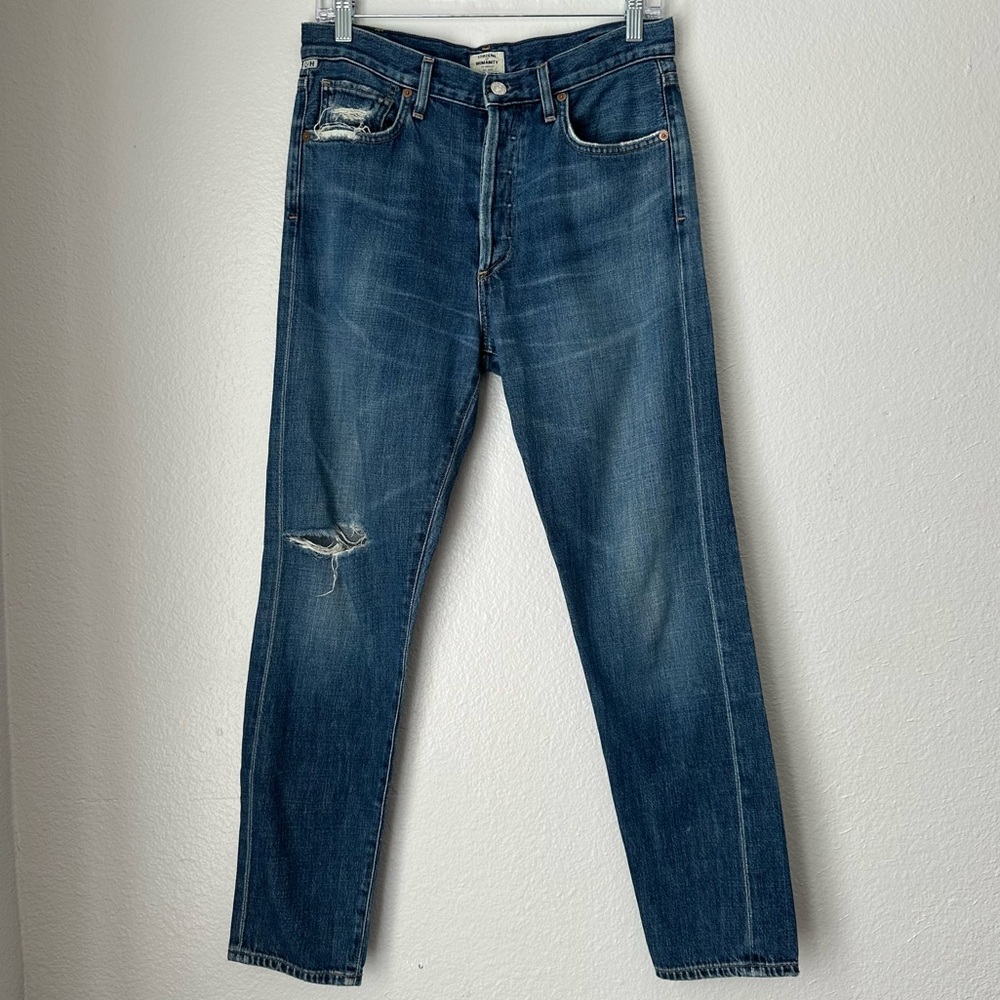 Citizens of Humanity Liya High Rise Classic‎ Fit Crop Jeans Button Fly size 27